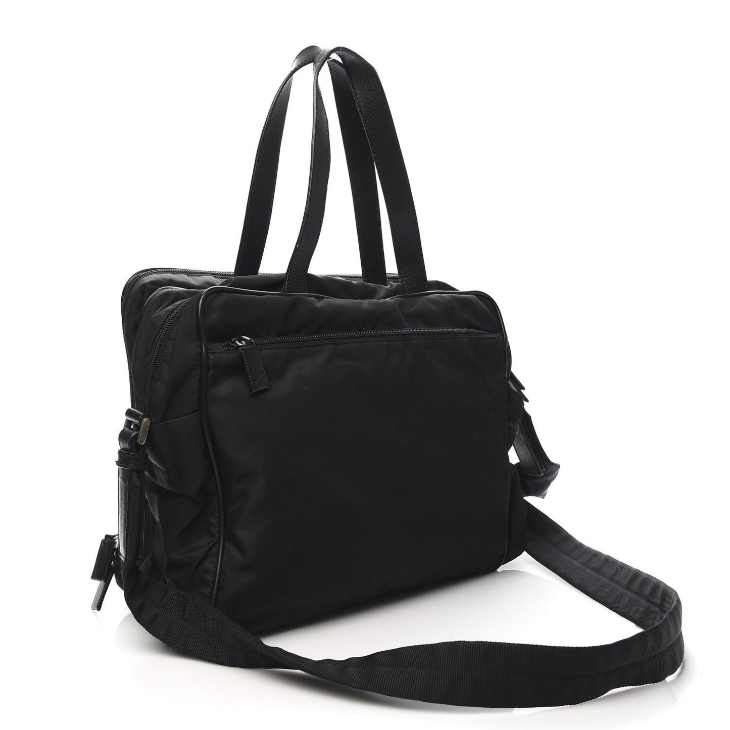 Tessuto Nylon Viaggio Travel Bag Black