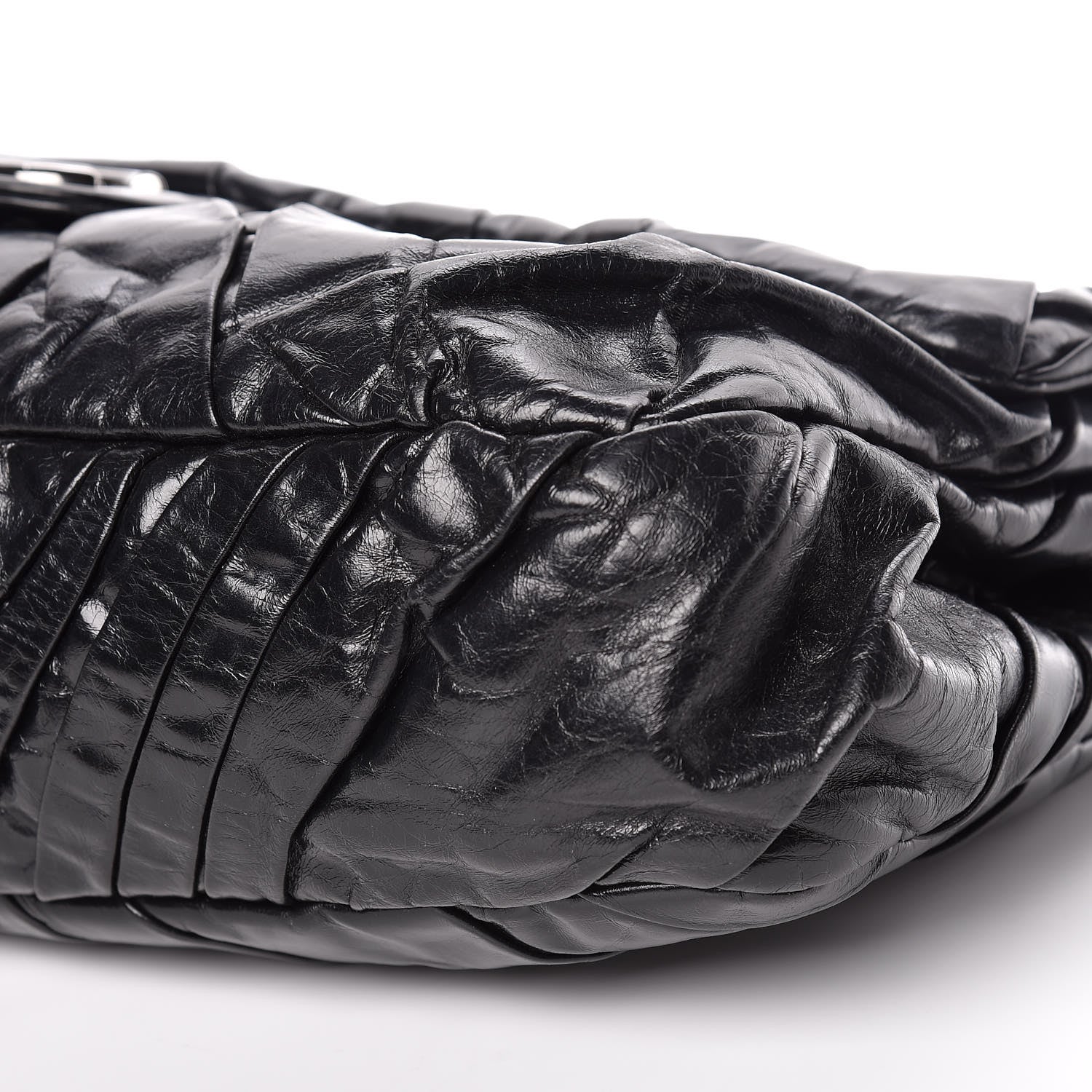 Chanel Glazed Calfskin Maxi Twisted Flap Black 6 of 15