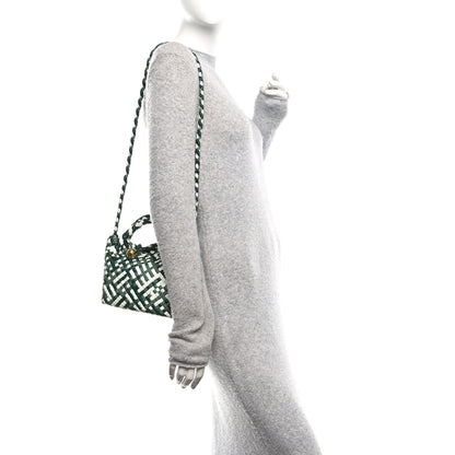 Bottega Veneta Lambskin Intreccio Small Tosca Crossbody Emerald Geen 2 of 9