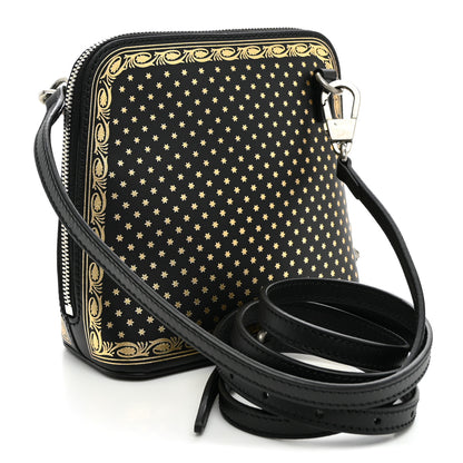 Gucci X SEGA Calfskin GUCCY Stars Mini Dome Shoulder Bag Black Gold 3 of 10