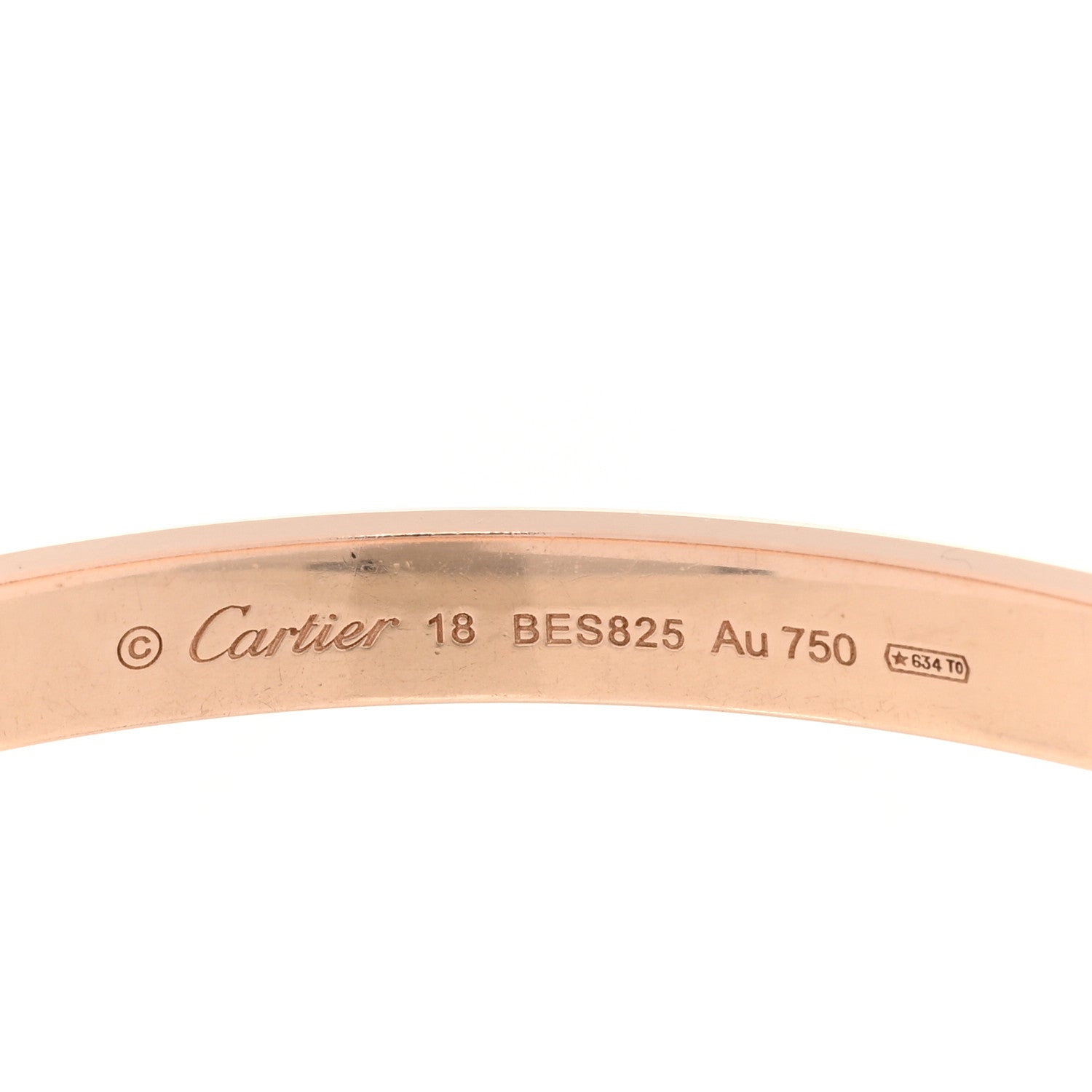 Cartier 18K Pink Gold LOVE Bracelet 18 3 of 5