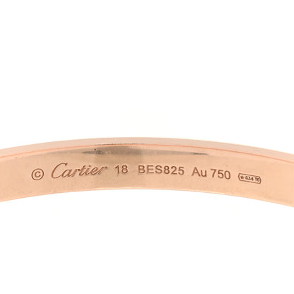 Cartier 18K Pink Gold LOVE Bracelet 18 3 of 5