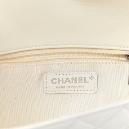 Chanel Quilted Lambskin Small Hula Hoop Flap Ivory 8 of 10