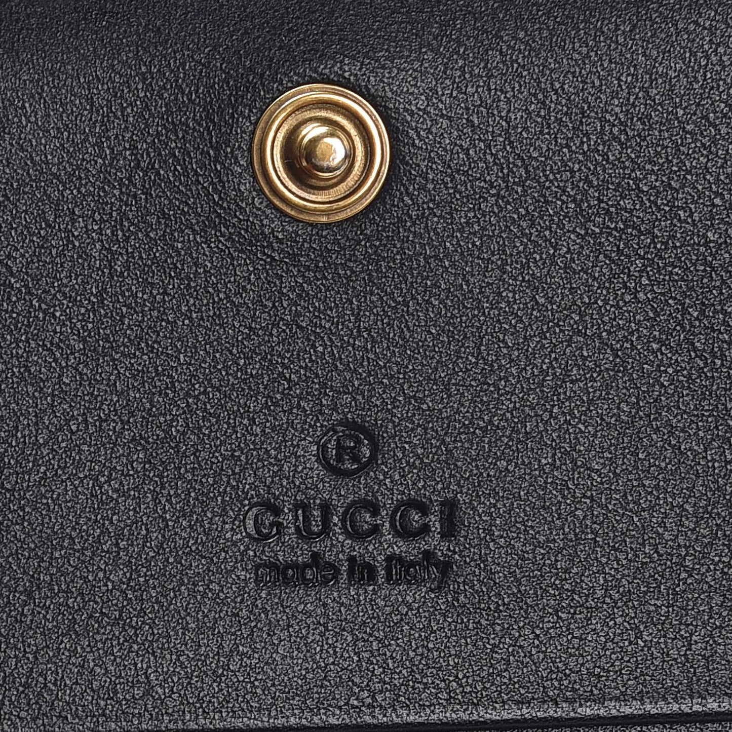 Calfskin Matelasse GG Marmont Card Case Wallet Black