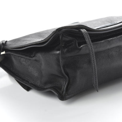 Prada Glace Calf Etiquette Flap Black Astrale 6 of 10