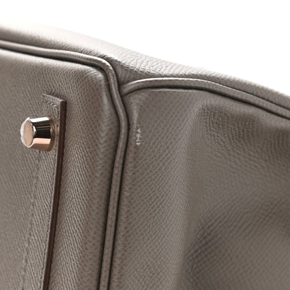 Hermes Epsom Birkin 30 Etain 12 of 13