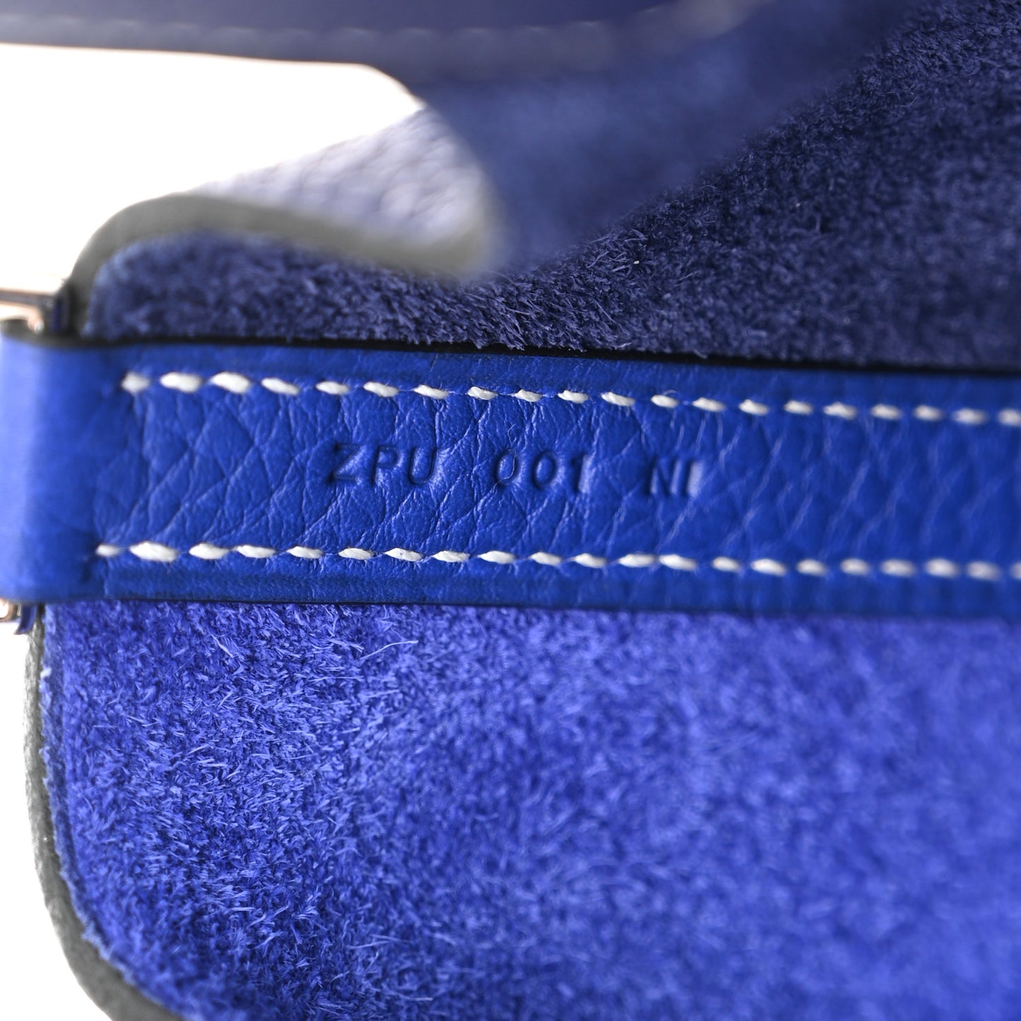Taurillon Clemence Casaque Picotin Lock 18 PM Bleu Electrique Bleu Encre