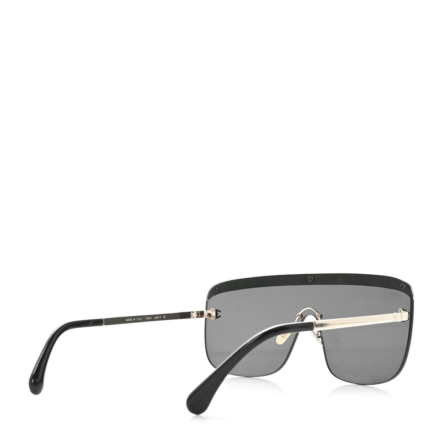 Metal Shield Sunglasses 71507 Gold