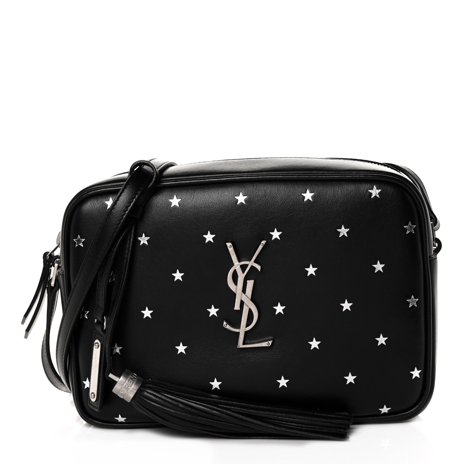 Saint Laurent Calfskin Monogram Star Lou Camera Bag Black 1 of 7
