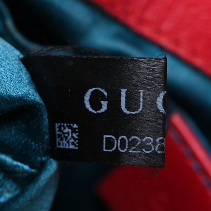 Gucci Velvet Matelasse Mini GG Marmont Shoulder Bag Hibiscus Red 8 of 17
