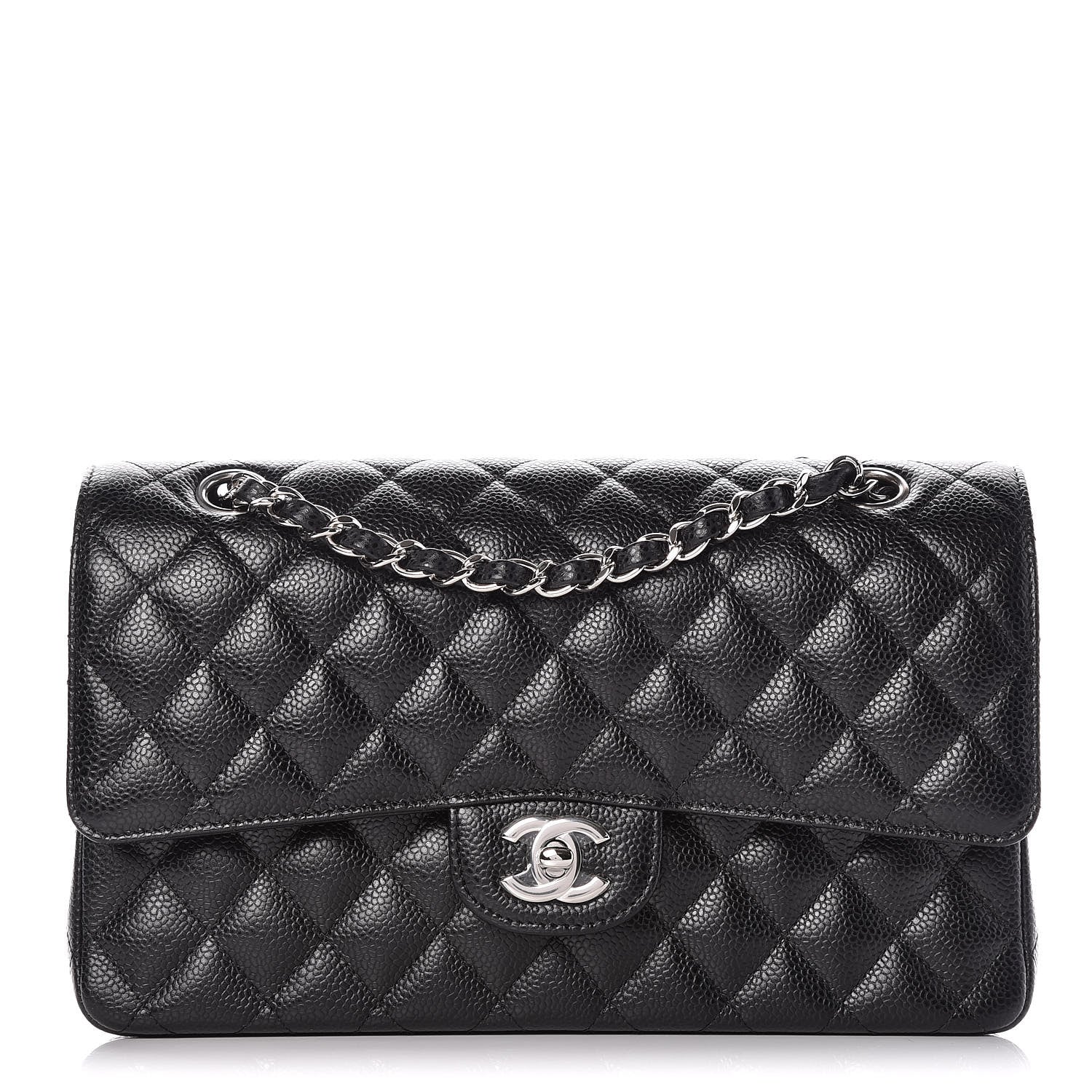 Chanel Caviar Quilted Medium Double Flap Black 1 of 10