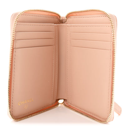 Chanel Caviar Crystal Quilted CC Zip Coin Purse Light Pink 5 of 9
