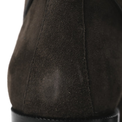 Hermes Suede Calfskin Justine 50 Boots 37 Ecorce 12 of 13