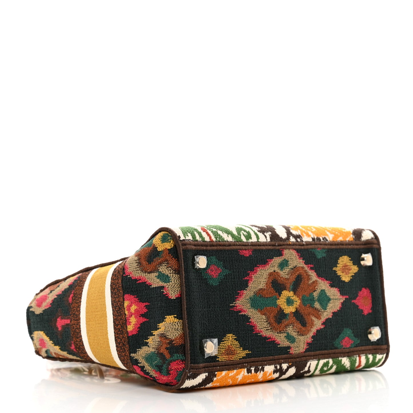 Canvas Embroidered Small Paisley Lady Dior Multicolor