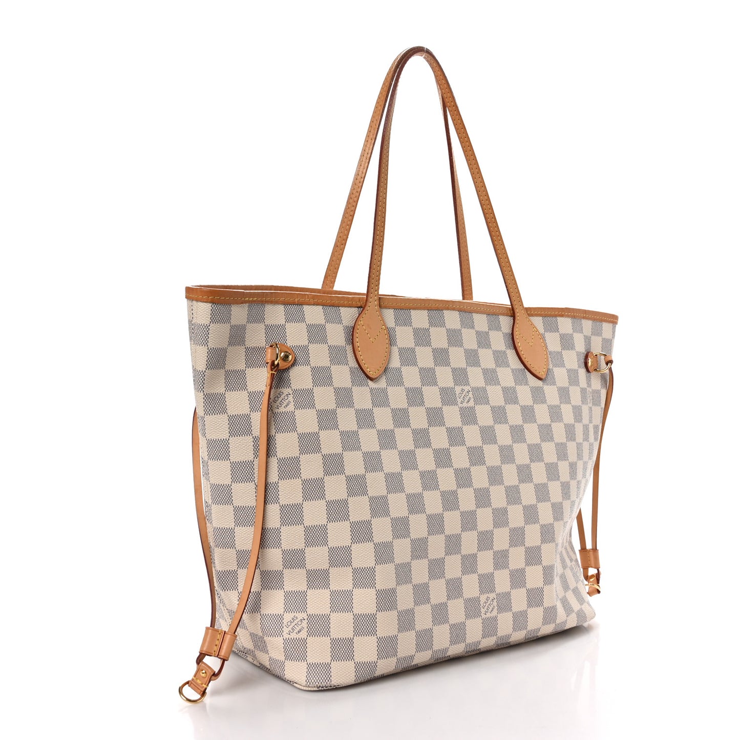 Damier Azur Neo Neverfull MM Rose Ballerine