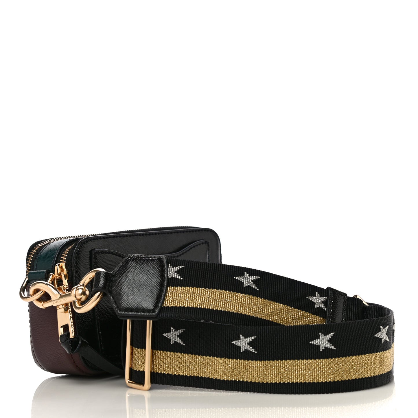 Saffiano Small Snapshot Camera Bag Black Multi
