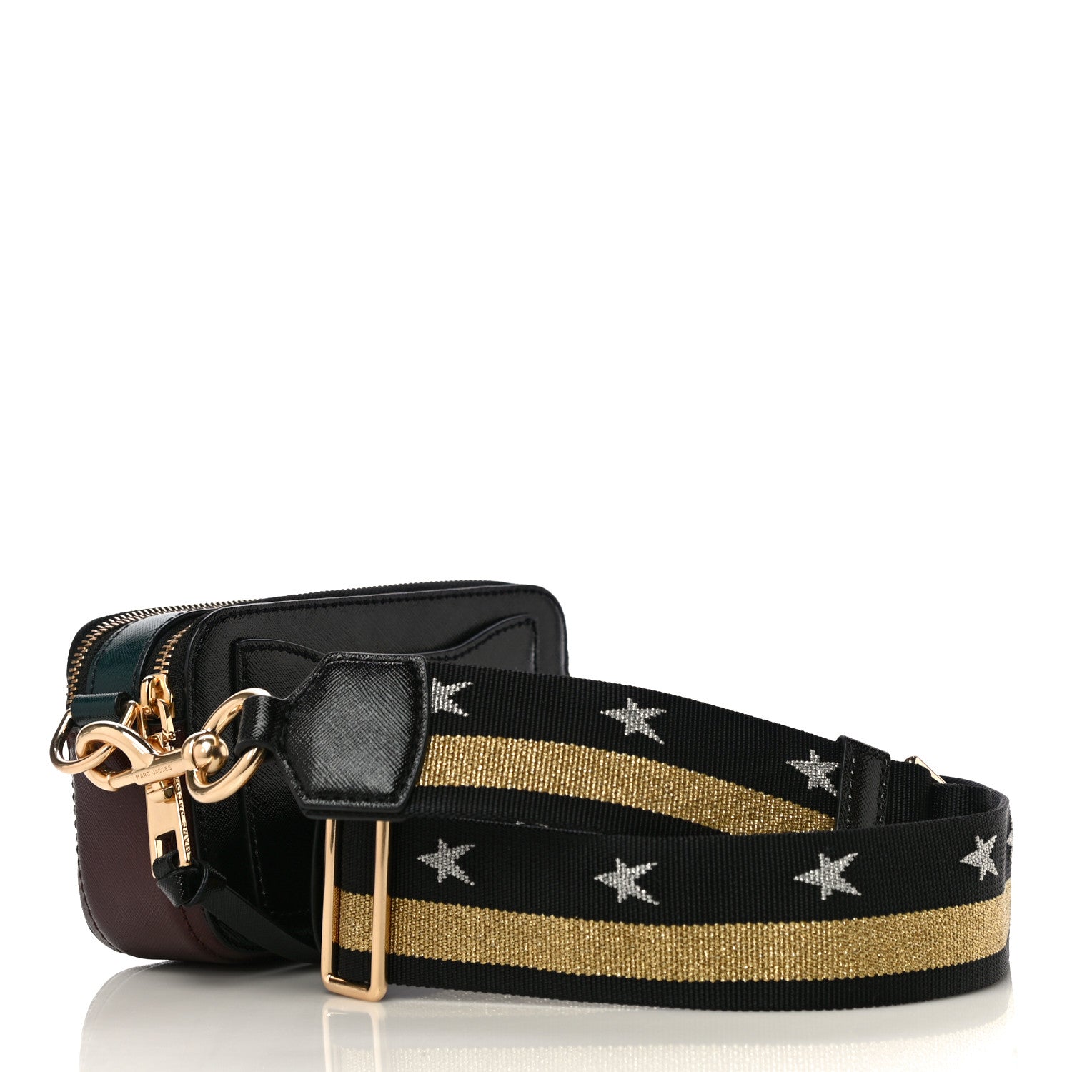 Marc Jacobs Saffiano Small Snapshot Camera Bag Black Multi 3 of 11