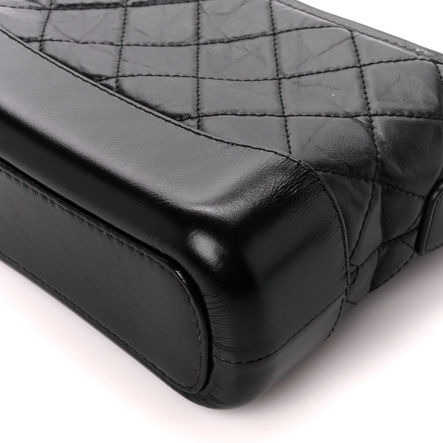 Chanel Aged Calfskin Quilted Small Gabrielle Hobo Black 12 of 12