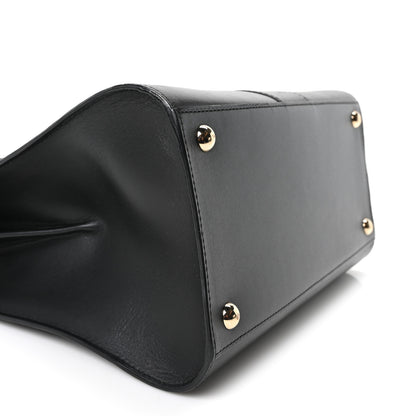 Delvaux Box Calfskin MM Brillant Satchel Black Black 10 of 11