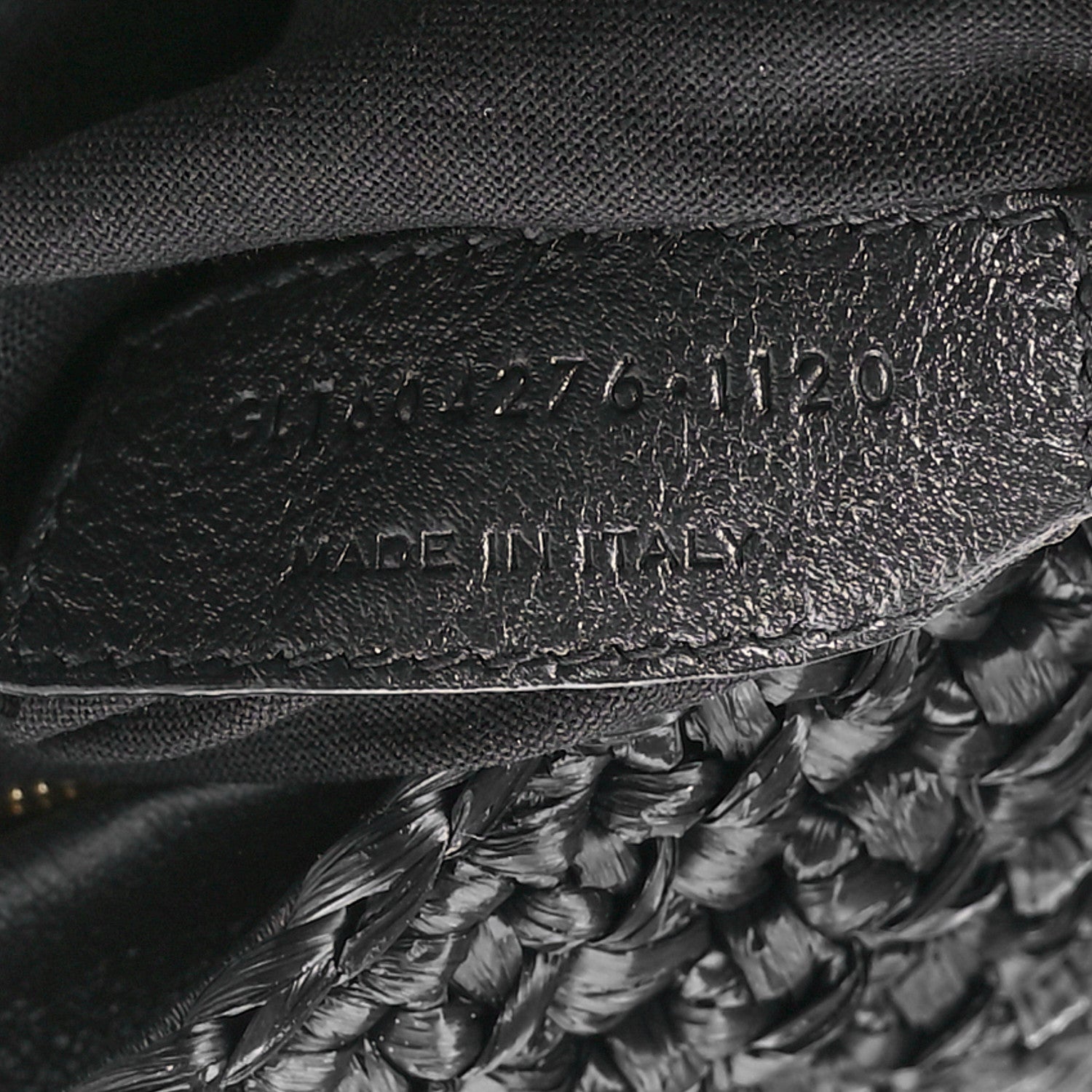 Saint Laurent Raffia Monogram Tassel Kate 99 Black 7 of 11