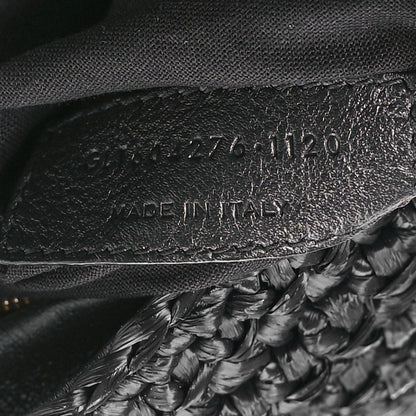 Saint Laurent Raffia Monogram Tassel Kate 99 Black 7 of 11