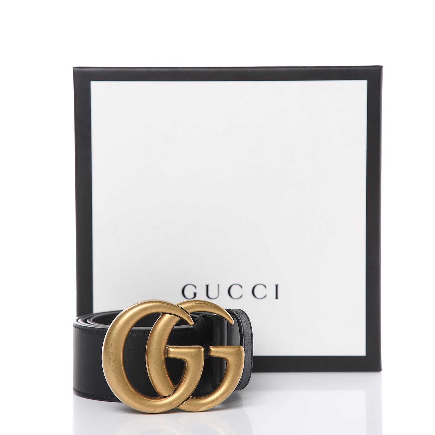 Calfskin Double G 40mm Belt 75 30 Black