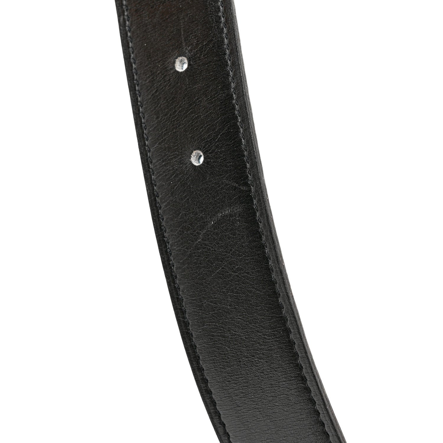 Hermes Box Togo 32mm H Belt 95 Black Blue Jean 10 of 11