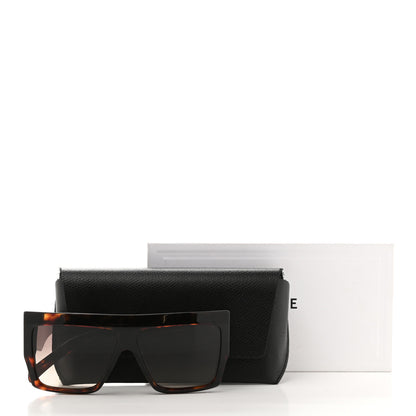 Celine Acetate Rectangular Sunglasses CL400921 Dark Havana 8 of 8