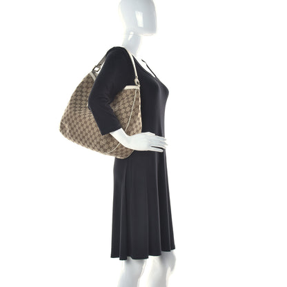 Gucci Monogram Large New Ladies Web Hobo Off White 2 of 13