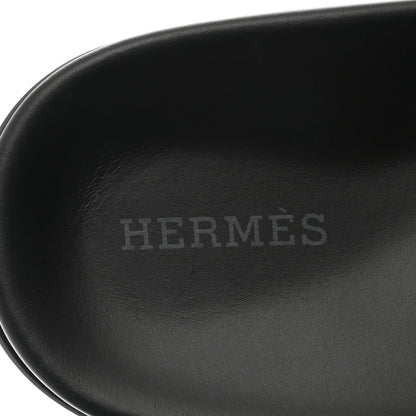 Hermes Calfskin Womens Chypre Sandals 36 Black 6 of 9