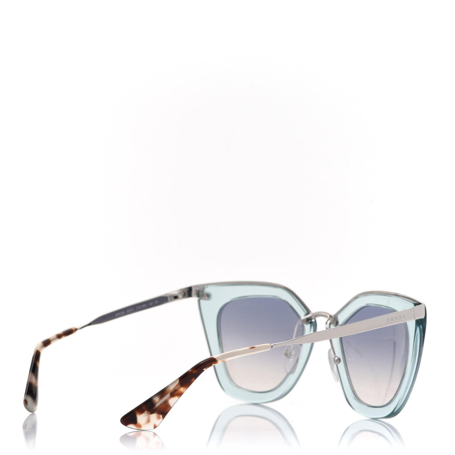 Prada Cinema Sunglasses SPR 53S Transparent Light Blue 4 of 7