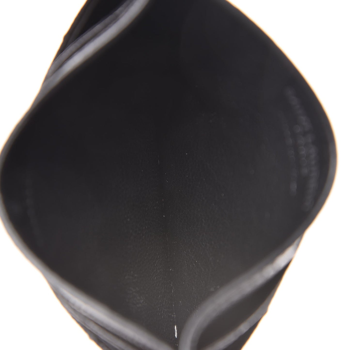 Grain De Poudre Matelasse Chevron Monogram Credit Card Case Black