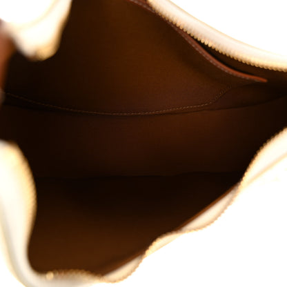 Celine Canvas Calfskin Ava Triomphe Shoulder Bag White 5 of 10