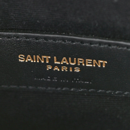 Saint Laurent Grain De Poudre Matelasse Chevron Monogram Bill Pouch Rouge Legion 6 of 8