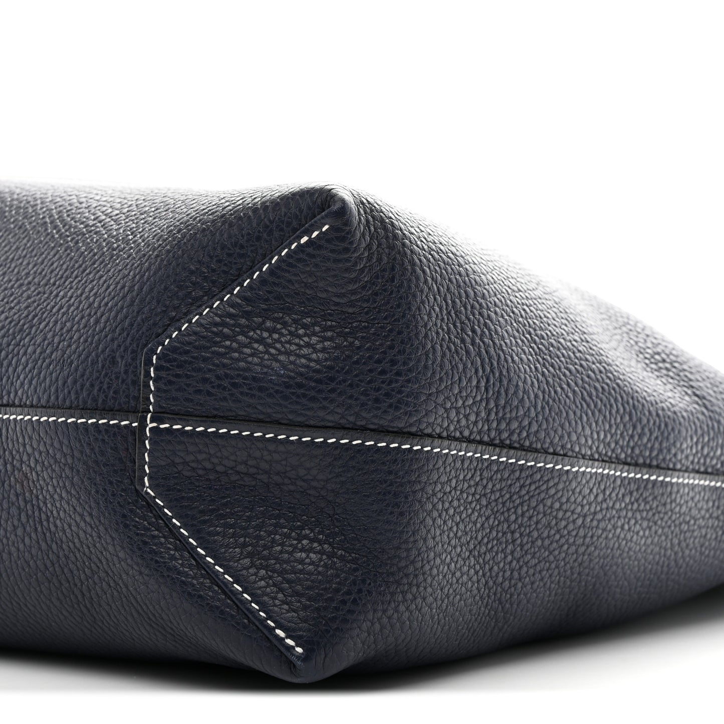 Taurillon Clemence Double Sens 36 Reversible Tote Bleu Nuit Magnolia