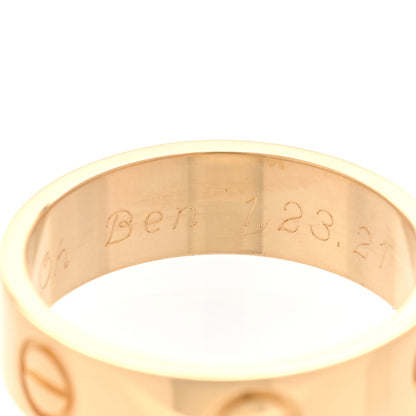 Cartier 18K Yellow Gold 5.5mm LOVE Ring 53 6.5 5 of 5