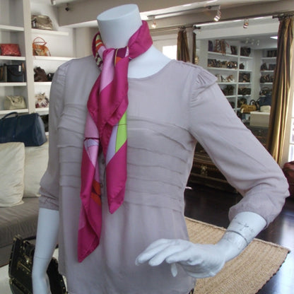 Hermes Silk Les Folies Du Ciel Scarf 90 2 of 6