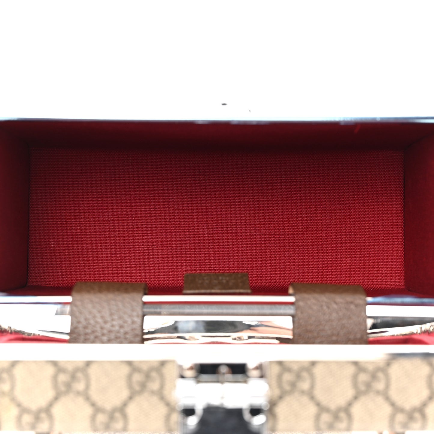 GG Supreme Monogram Globe-Trotter Beauty Case Brown