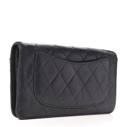 Chanel Lambskin Quilted Yen Wallet Black 2 of 16