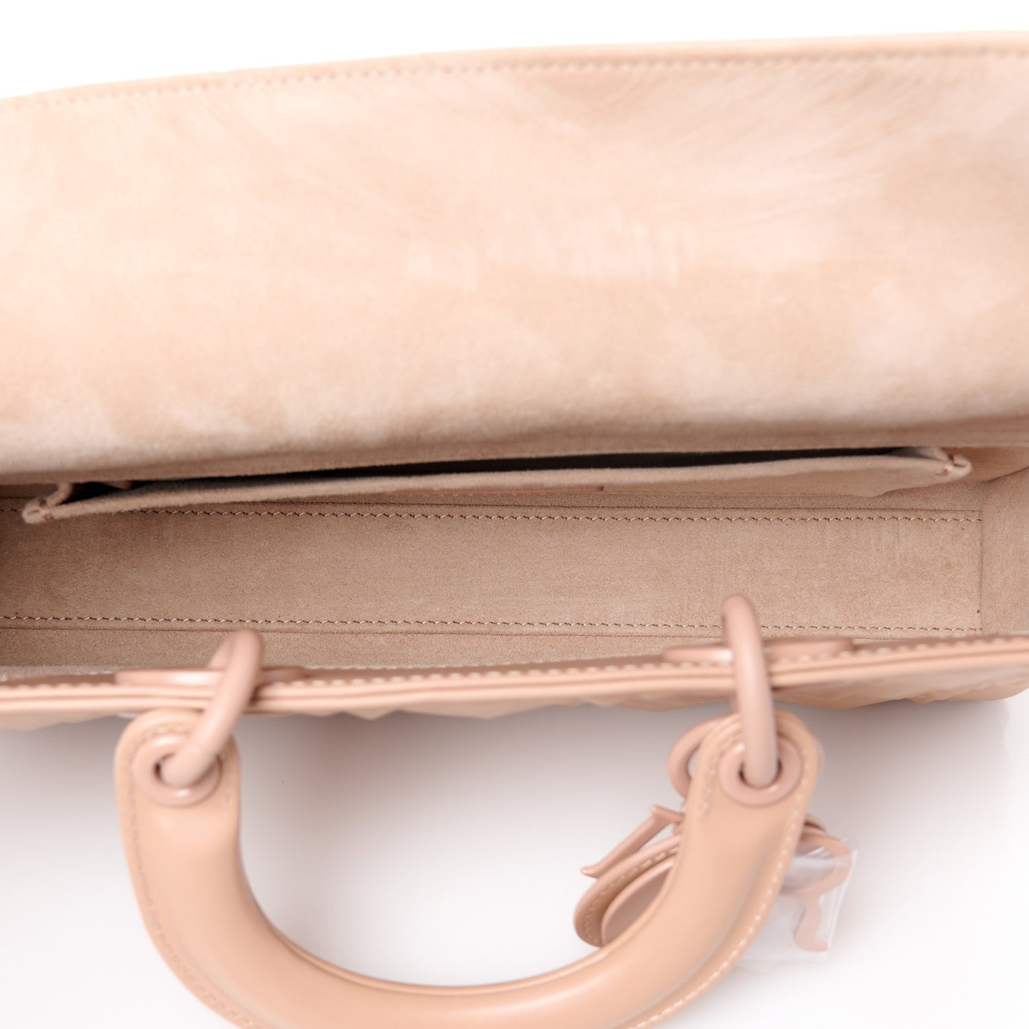 Calfskin Cannage Diamond Medium Lady D-Joy Rose Des Vents