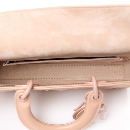 Christian Dior Calfskin Cannage Diamond Medium Lady D-Joy Rose Des Vents 5 of 10