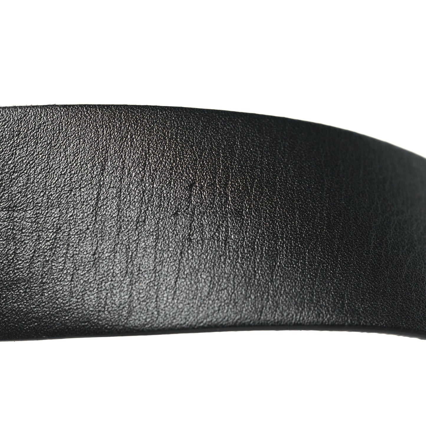 Calfskin Pearl Crystal CC Belt 85 34 Black