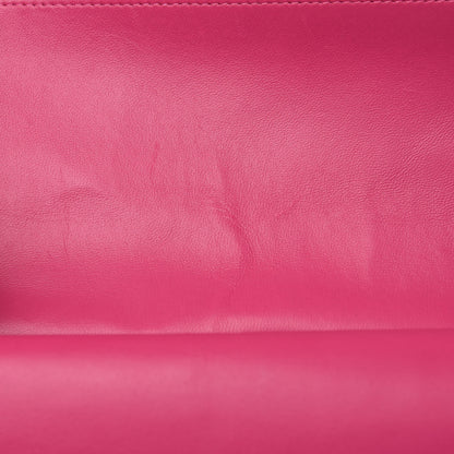 Chanel Patent Maxi Quilted Double Flap Dark Pink 10 of 15