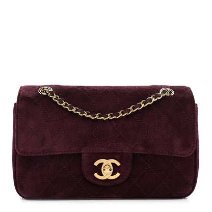 Chanel Suede Calfskin Mini Souplissimo Flap Burgundy 1 of 10