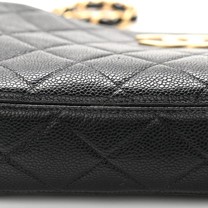 Chanel Caviar Quilted CC Camera Shoulder Bag Black 14 of 15