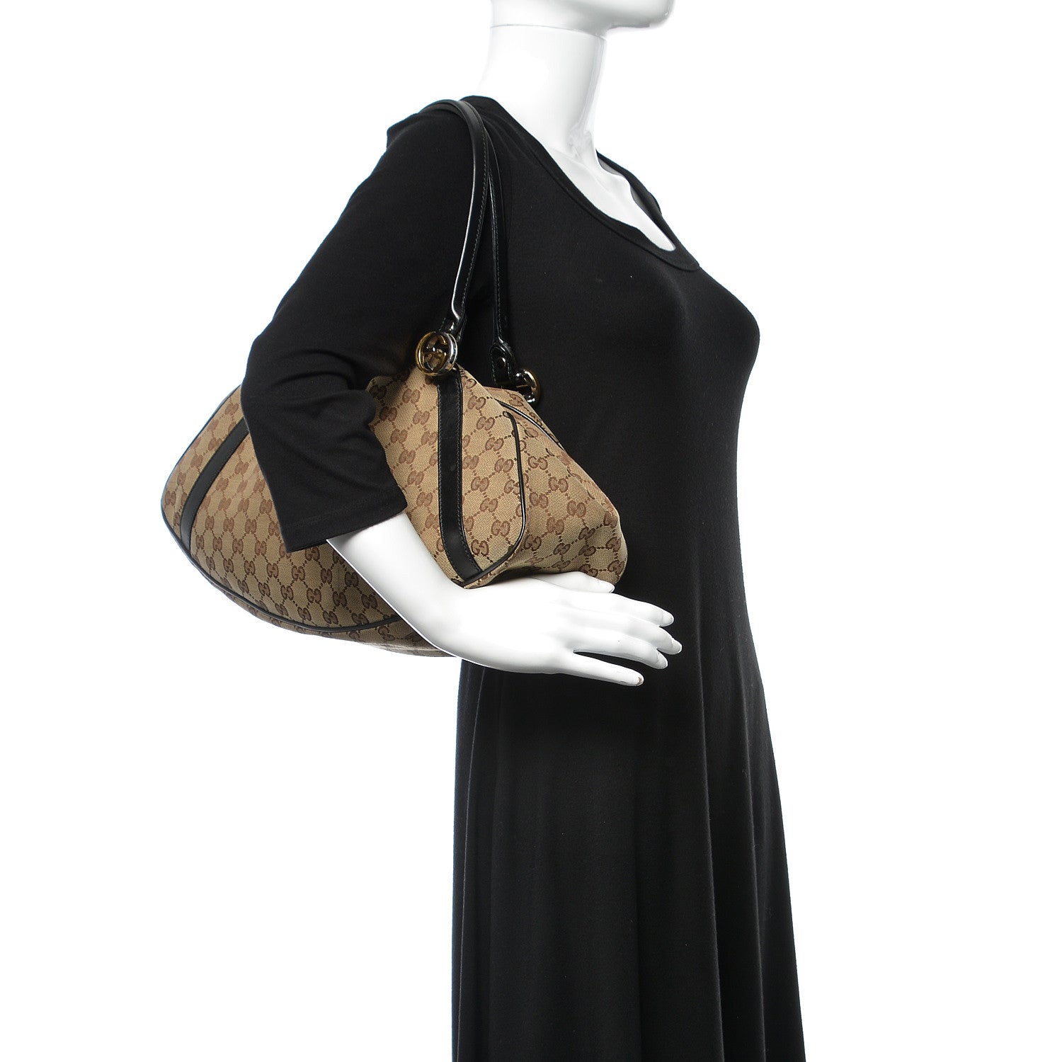 Gucci Monogram Medium GG Twins Tote Brown 2 of 13