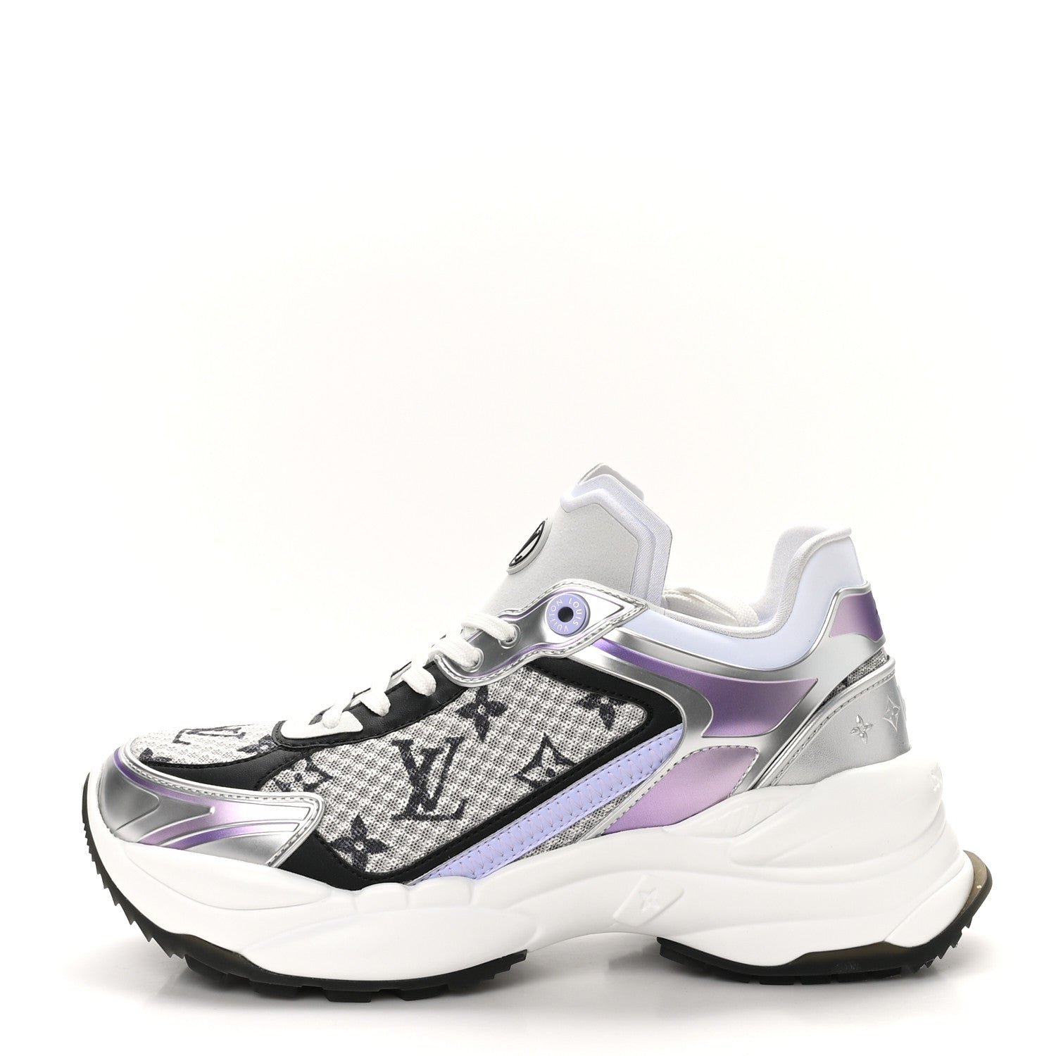 Louis Vuitton Monogram Calfskin Run 55 Sneakers 39.5 Lilac 1 of 10