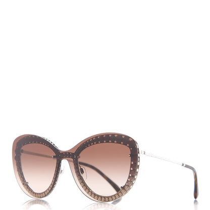 Chanel Acetate Metal Pearl Butterfly Sunglasses 4236-H Brown 1 of 6