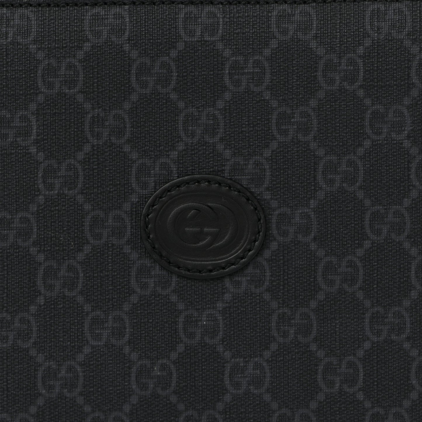 GG Supreme Monogram Briefcase Backpack Black Grey