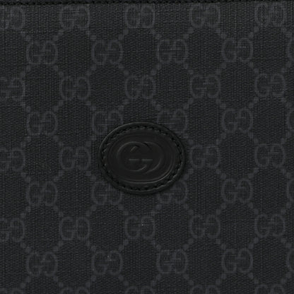 Gucci GG Supreme Monogram Briefcase Backpack Black Grey 11 of 13